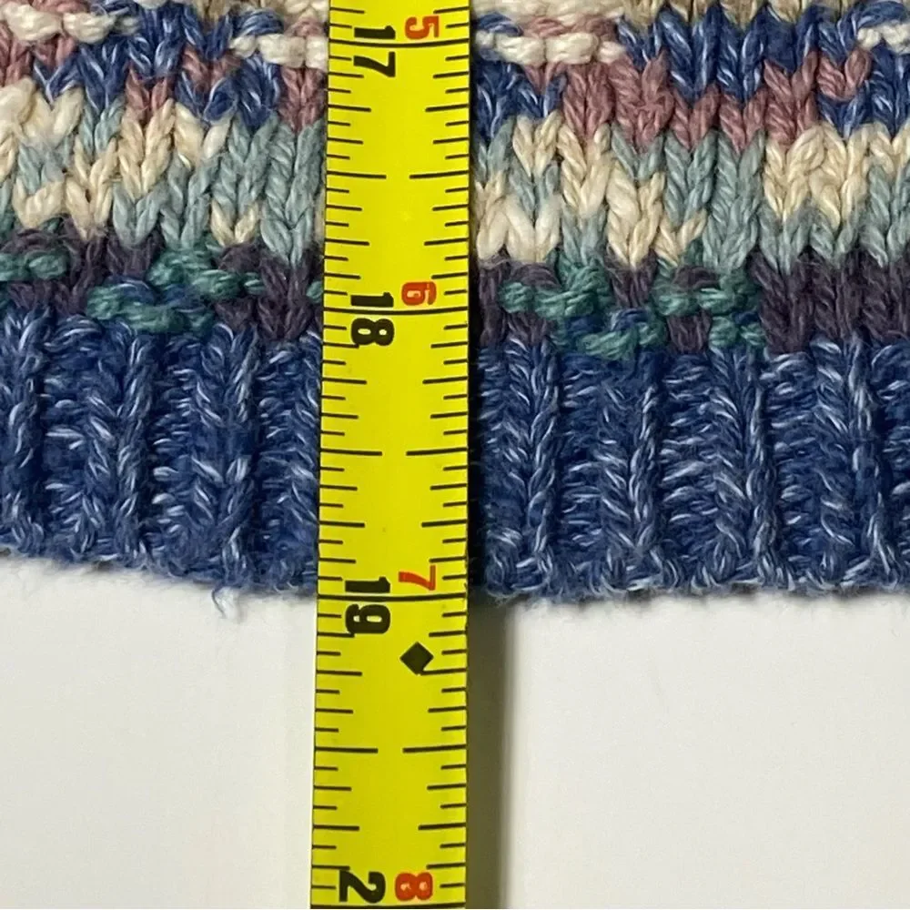 Vintage 90's L.L Bean Jacquard Fair Isle Knit Sweater Vest Women's Size Medium